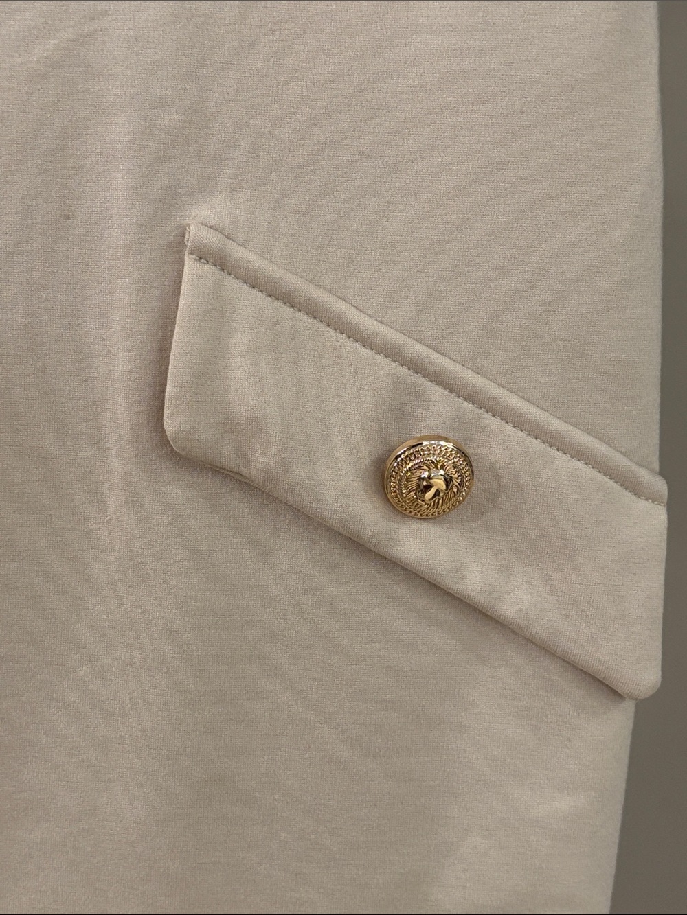Karen Millen Ivory Cream Tailored Pocket Dress | Size M - Picture 5 of 10